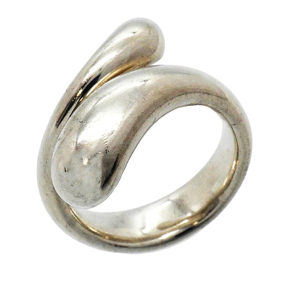 Tiffany & Co. Teardrop Elongated Sterling Silver 925 Ring, Size 9.5 (Women's)
